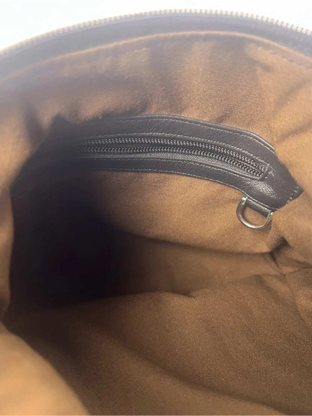 Coronado Leather Black Pebbled Hobo CCW Concealed Carry Shoulder Bag No Key